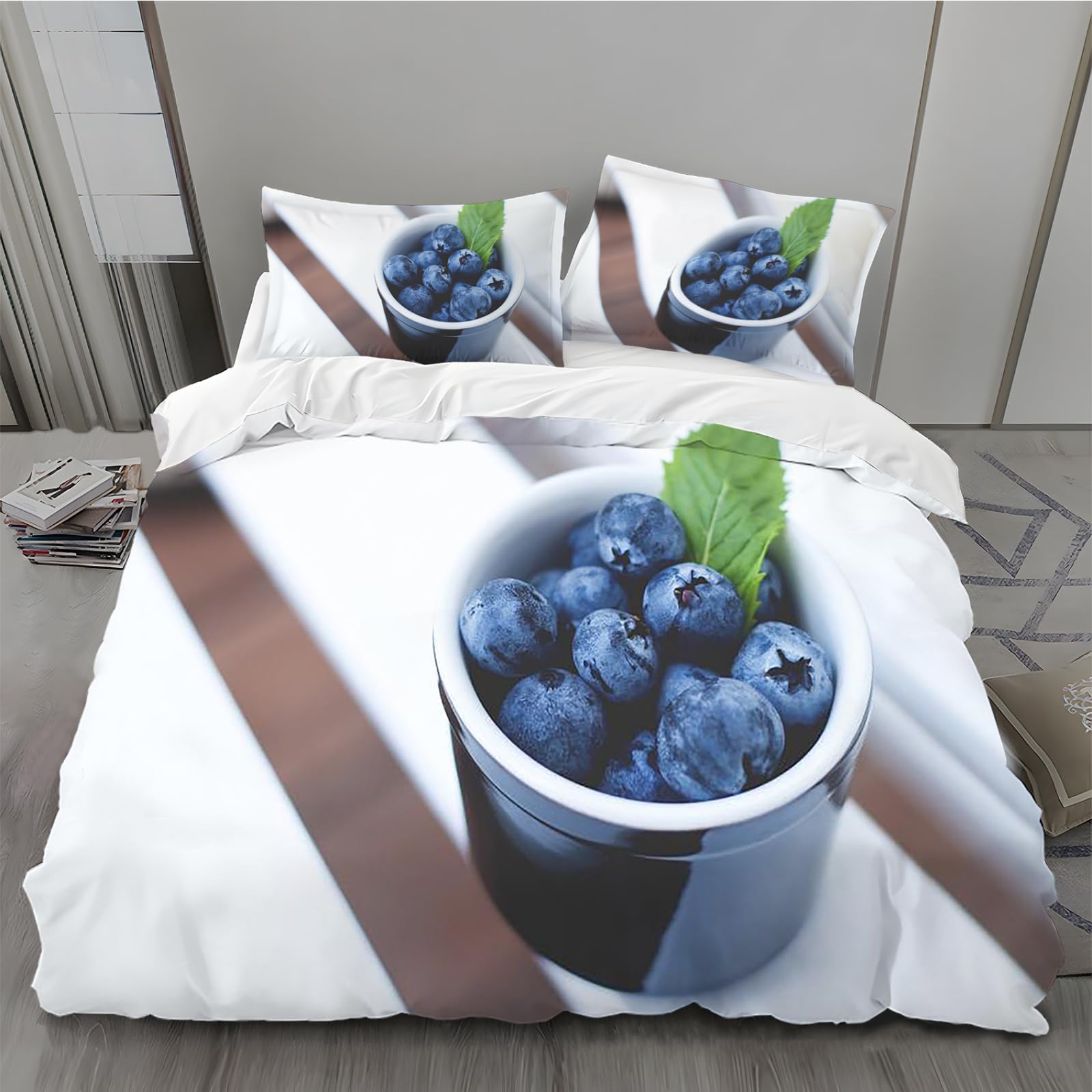 布団・毛布 Blueberry Amazon.co.jp: ブルーベリー布団カバー カップ 掛け布団カバー